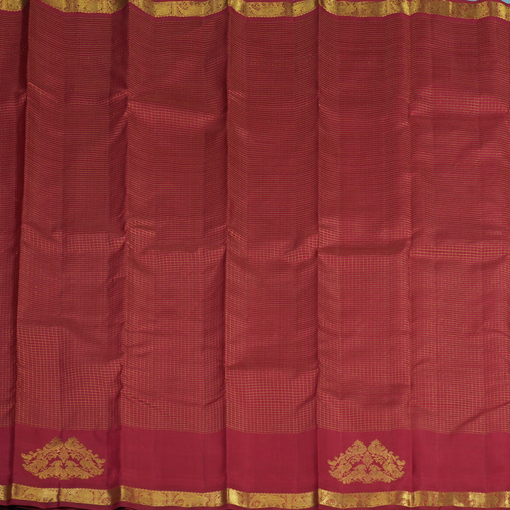 Hayagrivas Handloom Maroon Kanjivaram Silk Saree BE804-SBS