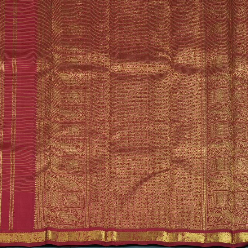 Hayagrivas Handloom Maroon Kanjivaram Silk Saree BE804-SBS