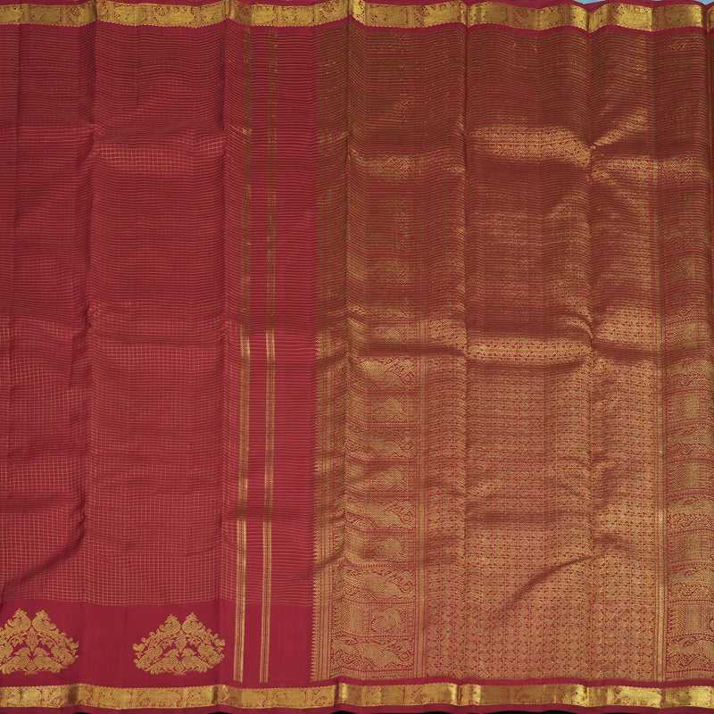 Hayagrivas Handloom Maroon Kanjivaram Silk Saree BE804-SBS