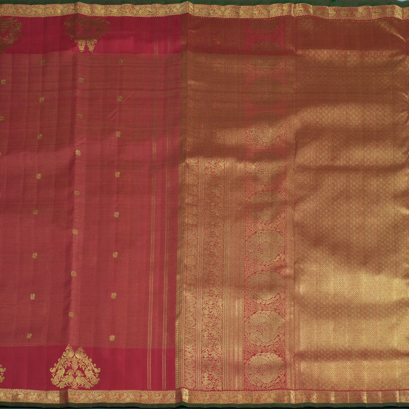Hayagrivas Handloom Maroon Ten Yards Silk Saree BE812-SBS