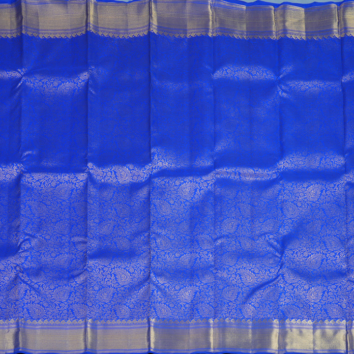 Hayagrivas Handloom MS Blue Kanjivaram Silk Saree BE816-SBS