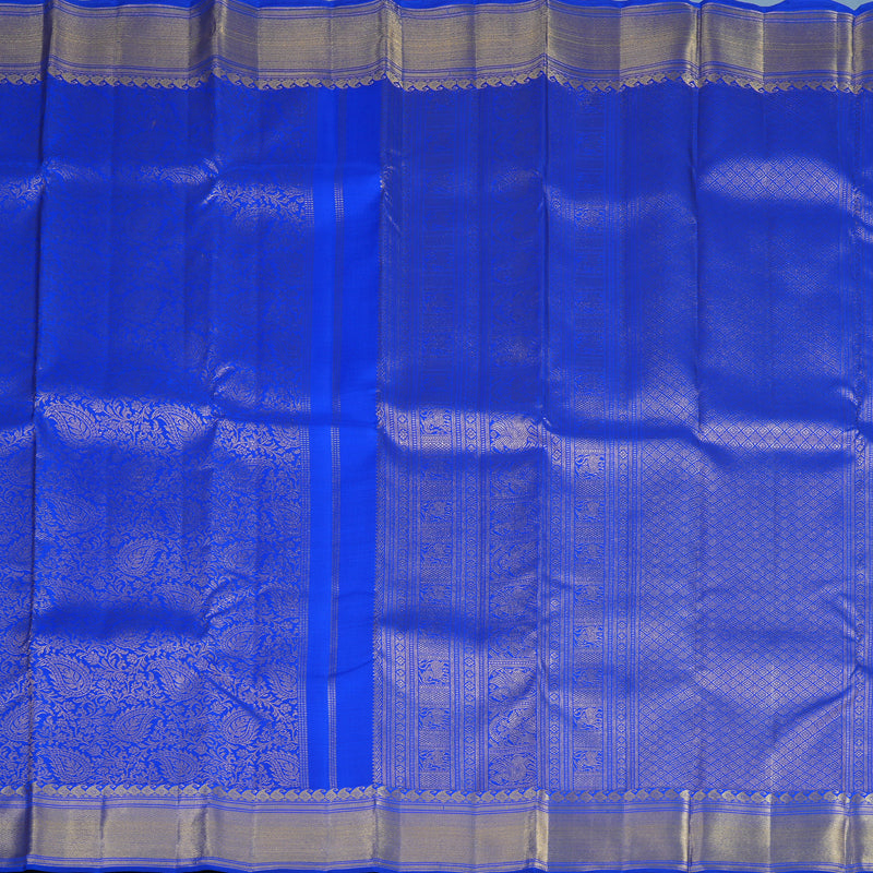 Hayagrivas Handloom MS Blue Kanjivaram Silk Saree BE816-SBS