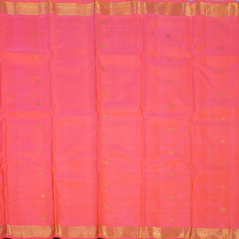 Hayagrivas Handloom Bright Peach Pink Kanjivaram Silk Saree BE818-SBS