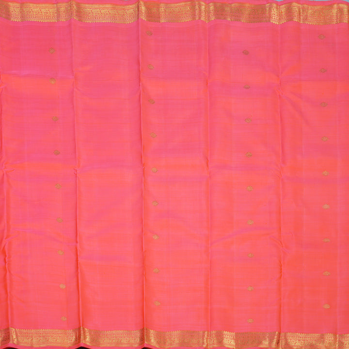 Hayagrivas Handloom Bright Peach Pink Kanjivaram Silk Saree BE818-SBS