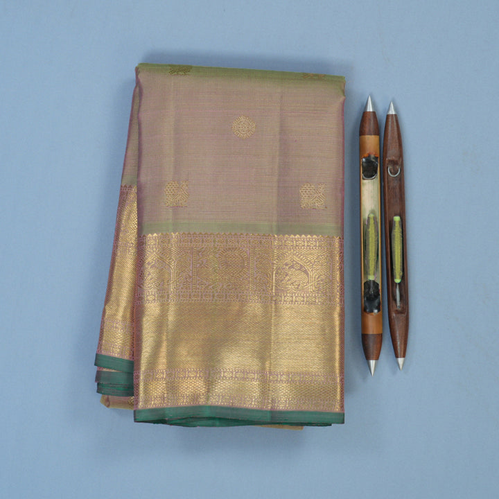 Hayagrivas Handloom Dual Tone (Pista Green & Pink) Kanjivaram Silk Saree BE822-SBS