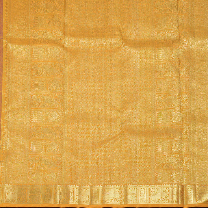 Hayagrivas Handloom Dual Tone (Brown & Purple) Kanjivaram Silk Saree BF103-SBS
