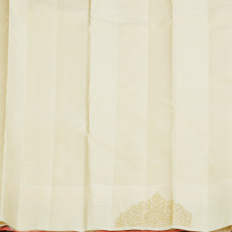 Hayagrivas Handloom Peach Orange Kanjivaram Silk Saree BF104-SBS