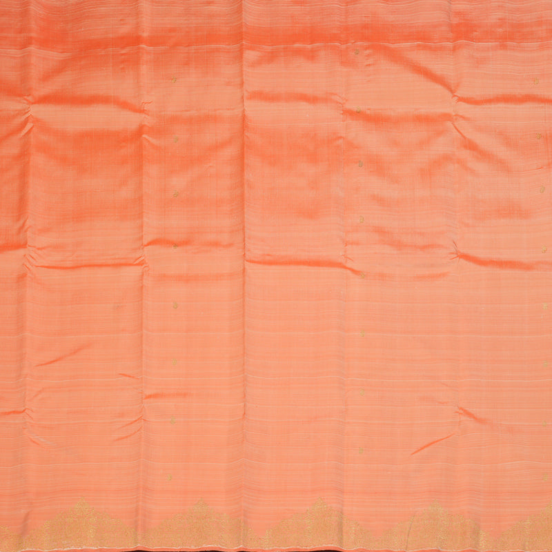Hayagrivas Handloom Peach Orange Kanjivaram Silk Saree BF104-SBS