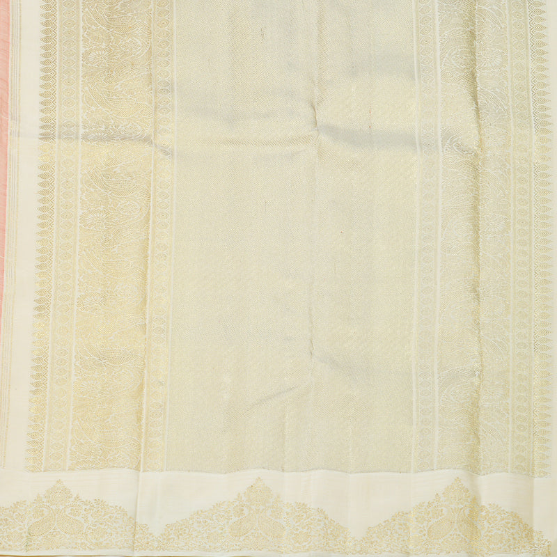 Hayagrivas Handloom Peach Orange Kanjivaram Silk Saree BF104-SBS