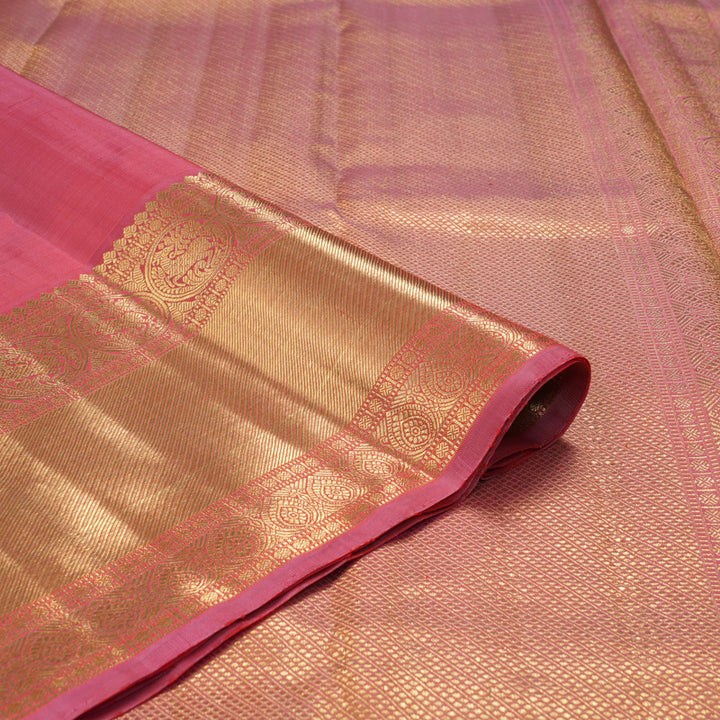 Hayagrivas Handloom Rose Pink Kanjivaram Silk Saree BF105-SBS