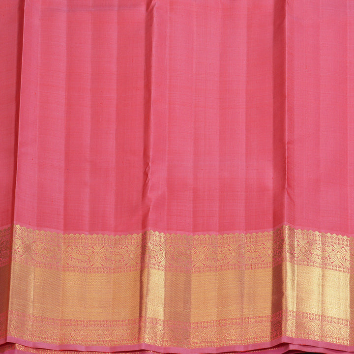 Hayagrivas Handloom Rose Pink Kanjivaram Silk Saree BF105-SBS