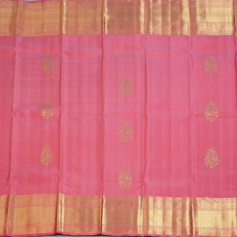 Hayagrivas Handloom Rose Pink Kanjivaram Silk Saree BF105-SBS
