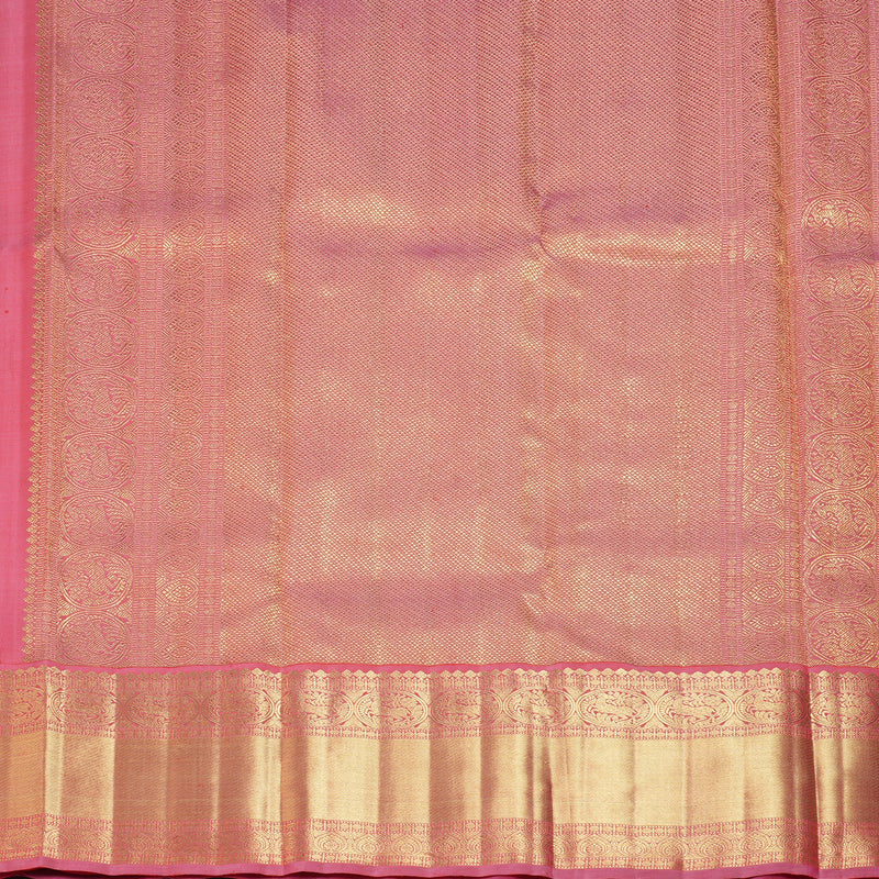 Hayagrivas Handloom Rose Pink Kanjivaram Silk Saree BF105-SBS