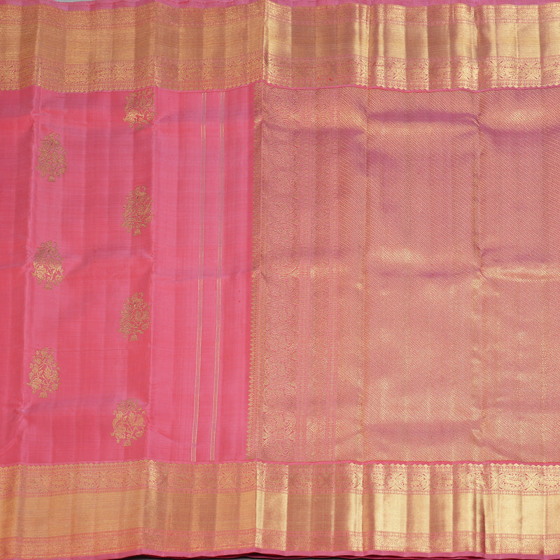 Hayagrivas Handloom Rose Pink Kanjivaram Silk Saree BF105-SBS