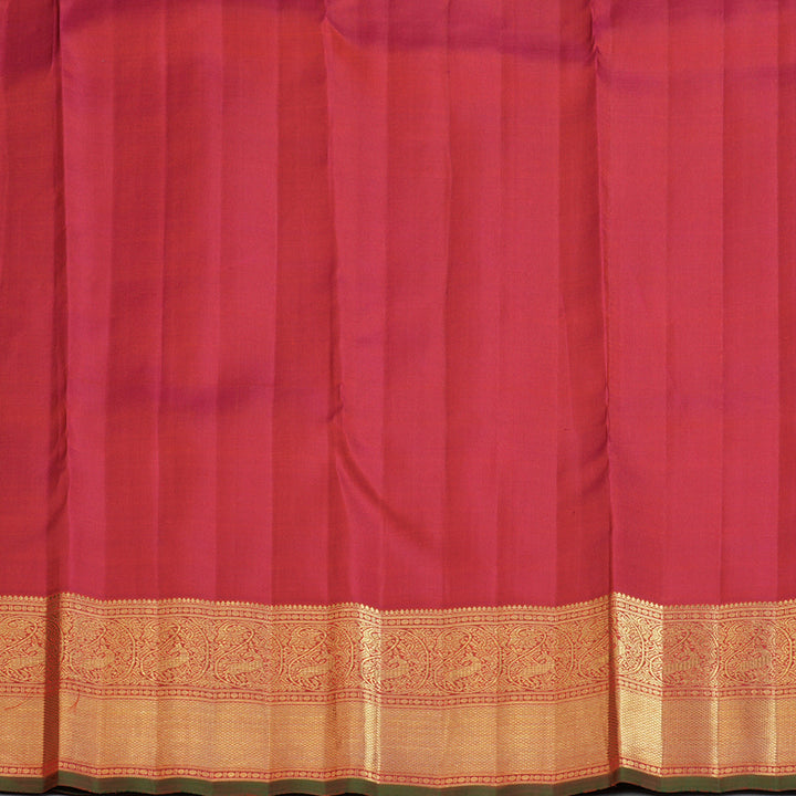 Hayagrivas Handloom Rust-Pink Kanjivaram Silk Saree BF106-SBS