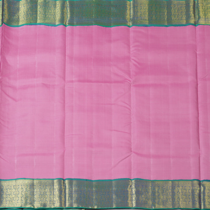 Hayagrivas Handloom Lotus Pink Ten Yards Silk Saree BF110-SBS