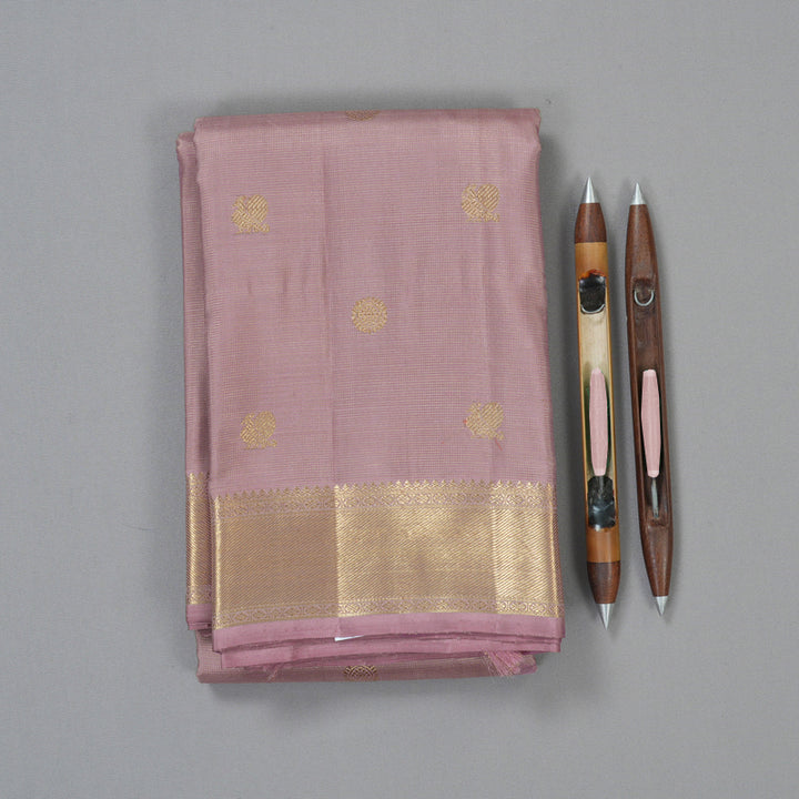 Hayagrivas Handloom Pastel Pink Kanjivaram Silk Saree BF114-SBS