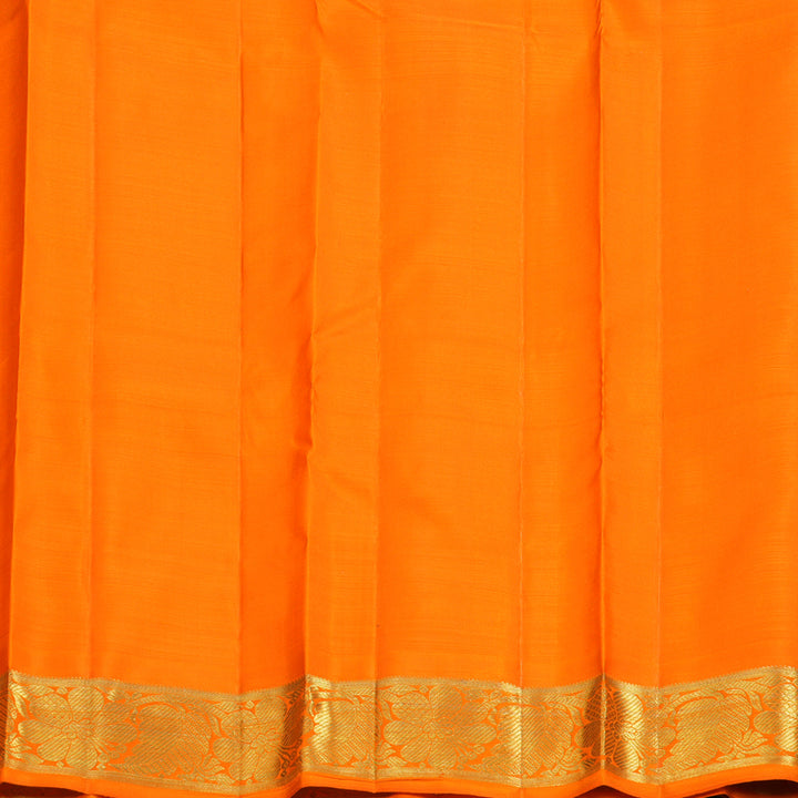 Hayagrivas Handloom Mambazham Orange Kanjivaram Silk Saree BF119-SBS
