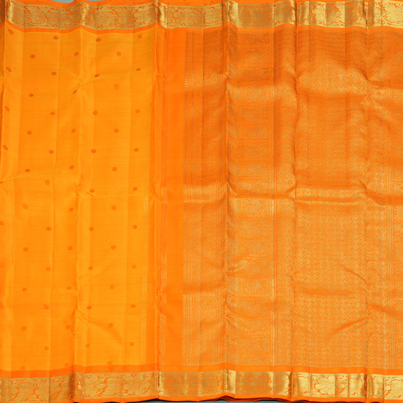 Hayagrivas Handloom Mambazham Orange Kanjivaram Silk Saree BF119-SBS
