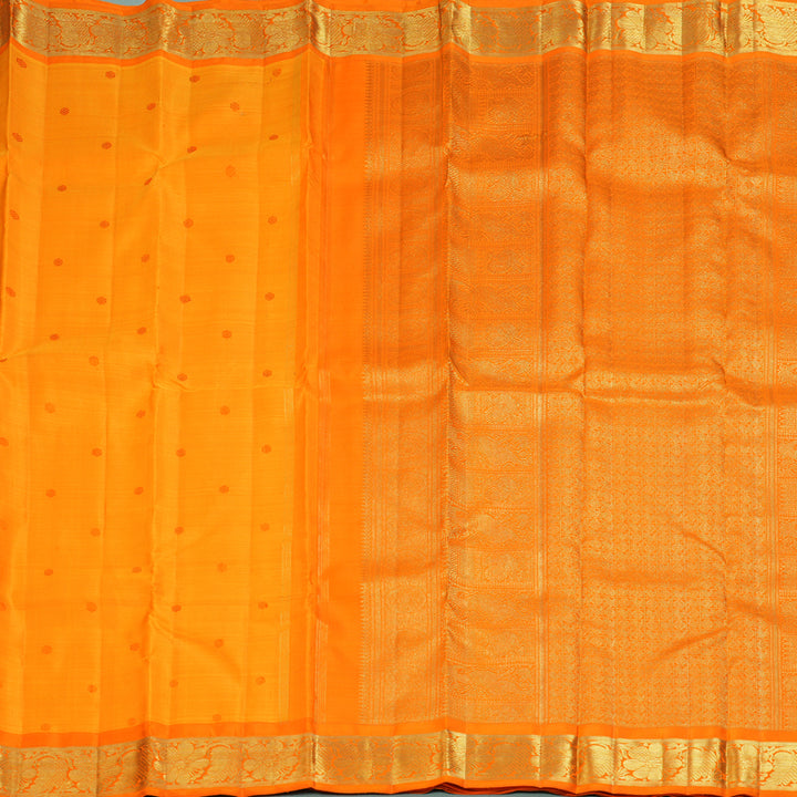 Hayagrivas Handloom Mambazham Orange Kanjivaram Silk Saree BF119-SBS