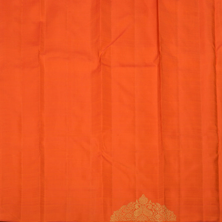 Hayagrivas Handloom Peach Orange Kanjivaram Silk Saree BF12-SBS