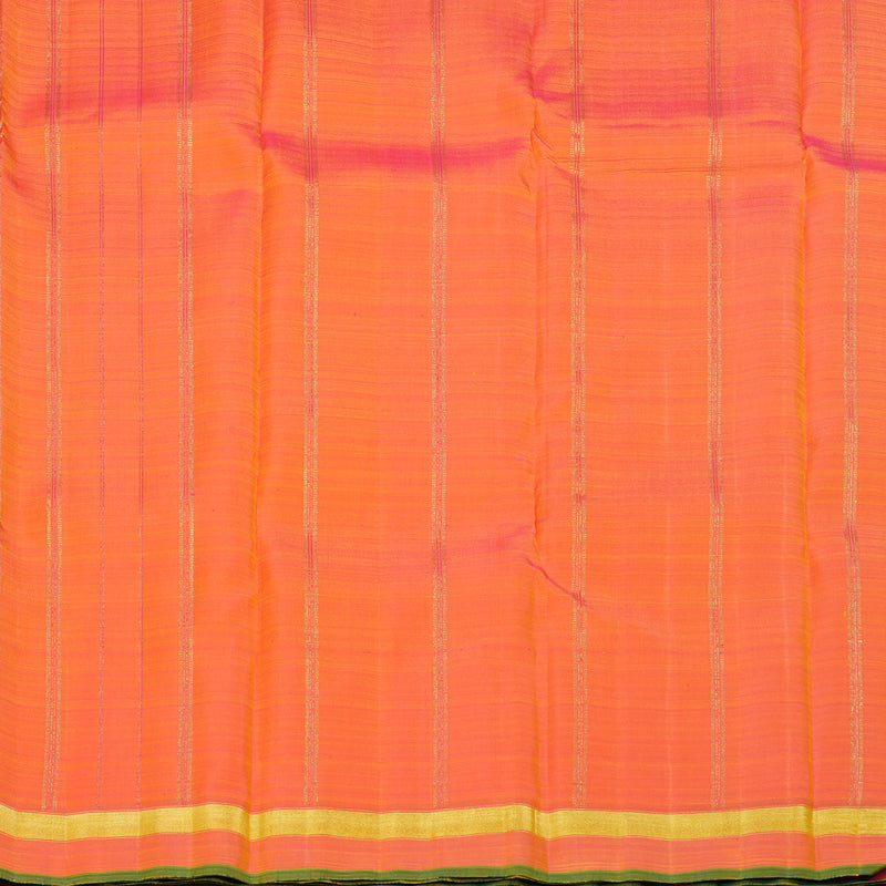 Hayagrivas Handloom Yellow Kanjivaram Silk Saree with Onion Pink Border BF128-SBS