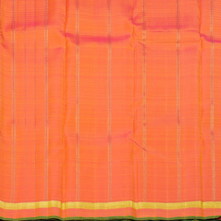 Hayagrivas Handloom Yellow Kanjivaram Silk Saree with Onion Pink Border BF128-SBS