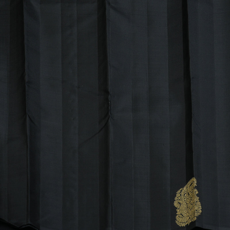 Hayagrivas Handloom Black Kanjivaram Silk Saree BF101-SBS