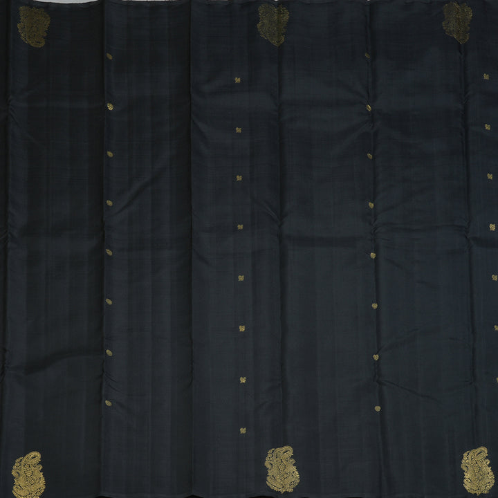 Hayagrivas Handloom Black Kanjivaram Silk Saree BF101-SBS