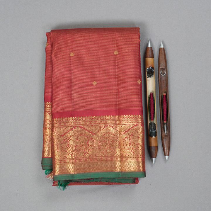 Hayagrivas Handloom Maroon Kanjivaram Silk Saree BF135-SBS