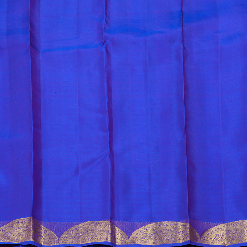 Hayagrivas Handloom Purplish-Blue Kanjivaram Silk Saree BF137-SBS