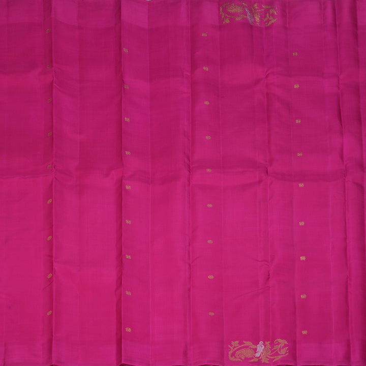 Hayagrivas Handloom Rani Pink Kanjivaram Silk Saree BF138-SBS