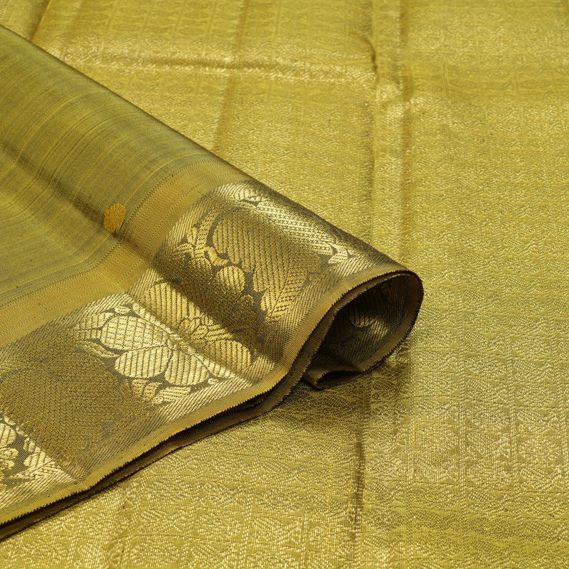 Hayagrivas Handloom Olive Green Kanjivaram Silk Saree BF140-SBS  KBFL140E1-1