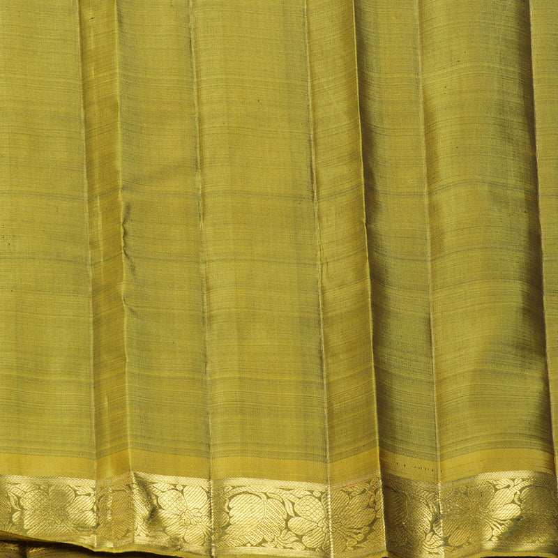 Hayagrivas Handloom Olive Green Kanjivaram Silk Saree BF140-SBS  KBFL140E1-1