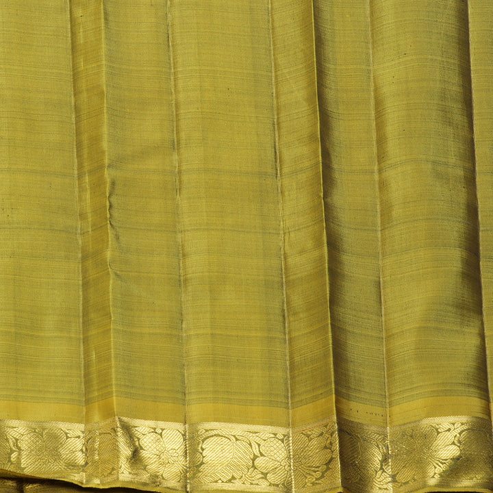 Hayagrivas Handloom Olive Green Kanjivaram Silk Saree BF140-SBS  KBFL140E1-1