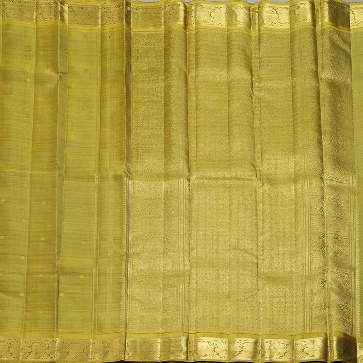 Hayagrivas Handloom Olive Green Kanjivaram Silk Saree BF140-SBS  KBFL140E1-1