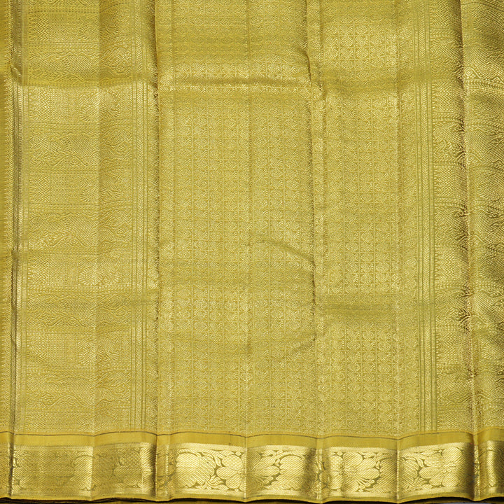Hayagrivas Handloom Olive Green Kanjivaram Silk Saree BF140-SBS  KBFL140E1-1