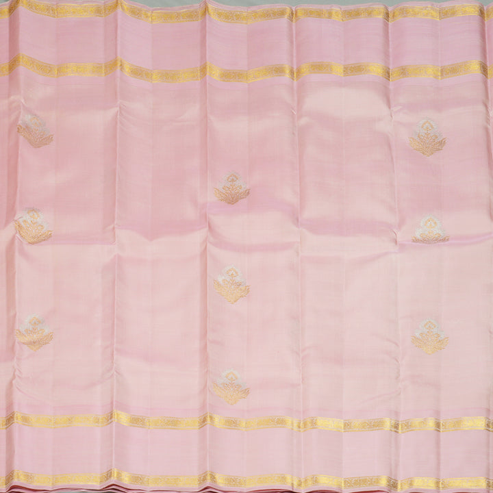 Hayagrivas Handloom Baby Pink Kanjivaram Silk Saree BF141-SBS
