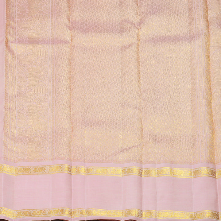 Hayagrivas Handloom Baby Pink Kanjivaram Silk Saree BF141-SBS