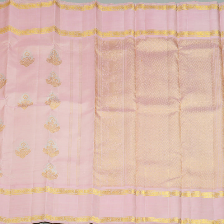 Hayagrivas Handloom Baby Pink Kanjivaram Silk Saree BF141-SBS