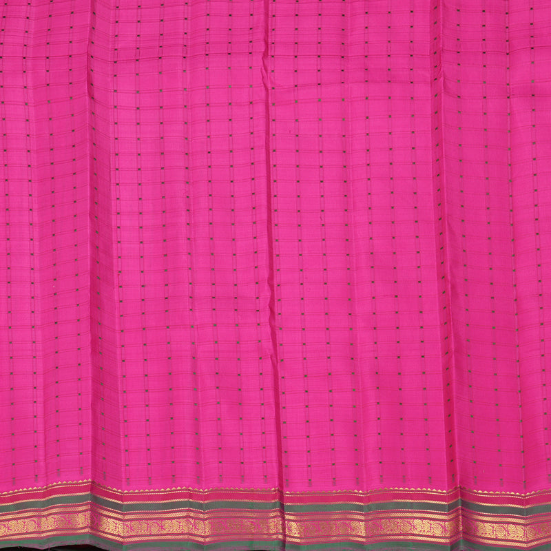 Hayagrivas Handloom Rani Pink Kanjivaram Silk Saree BF142-SBS