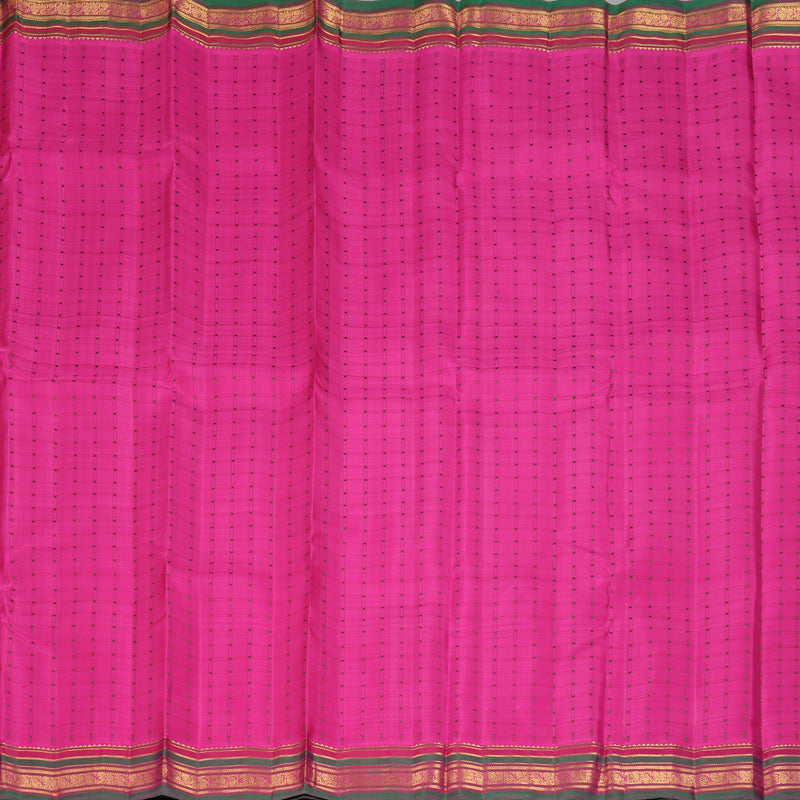 Hayagrivas Handloom Rani Pink Kanjivaram Silk Saree BF142-SBS