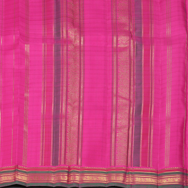 Hayagrivas Handloom Rani Pink Kanjivaram Silk Saree BF142-SBS