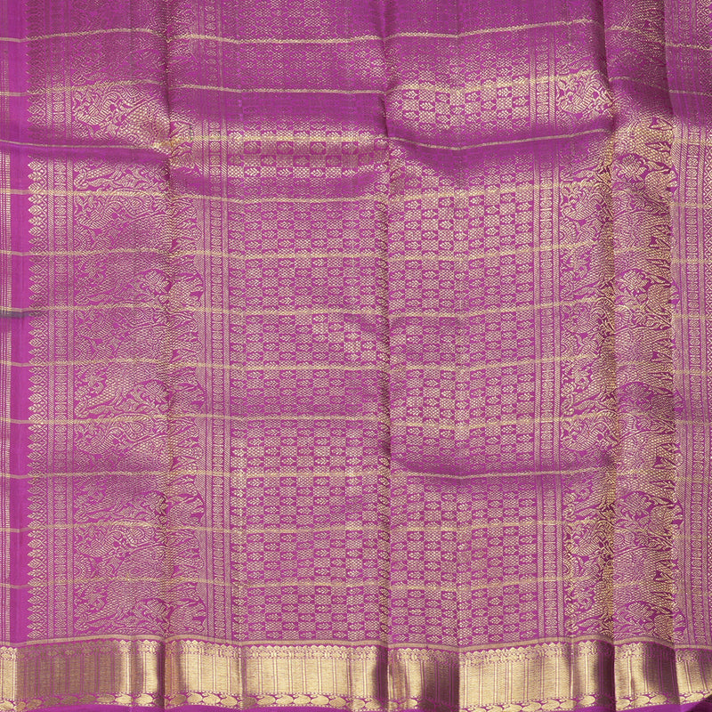 Hayagrivas Handloom Multicolour Checks Kanjivaram Silk Saree BF147-SBS