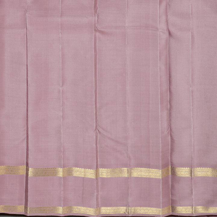 Hayagrivas Handloom Pista Green Kanjivaram Silk Saree with Lilac Border BF150-SBS