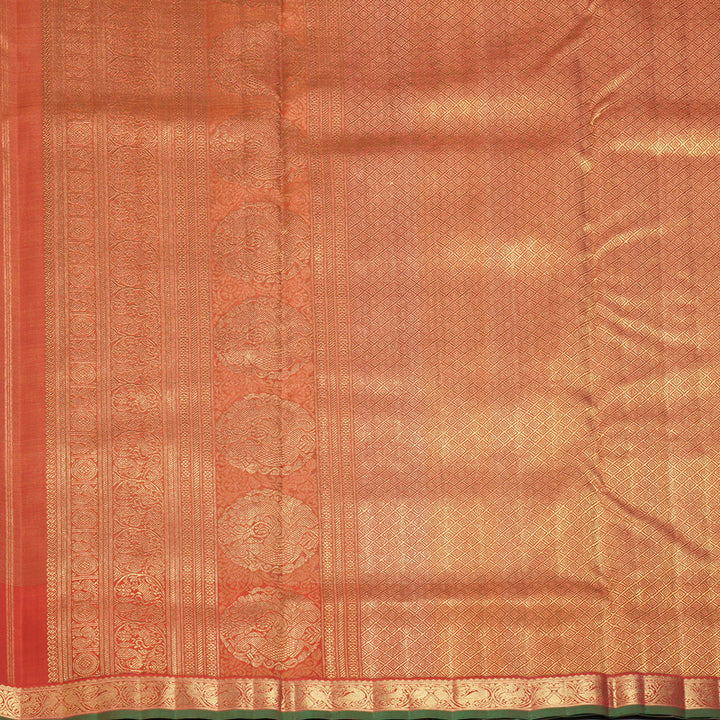 Hayagrivas Red Handloom Ten Yards Silk Saree BF156-SBS