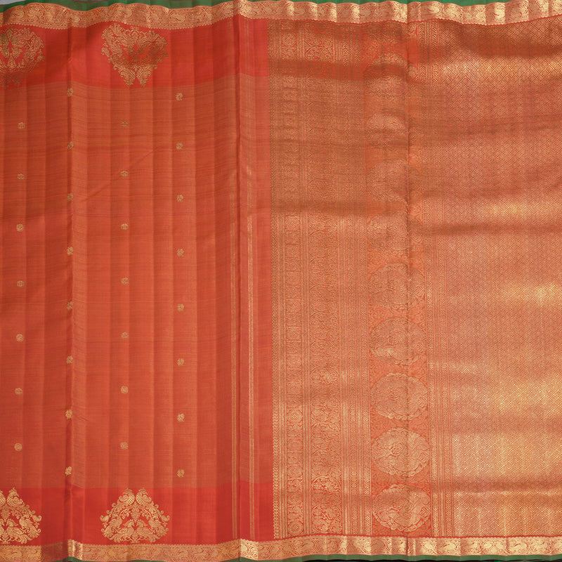 Hayagrivas Red Handloom Ten Yards Silk Saree BF156-SBS