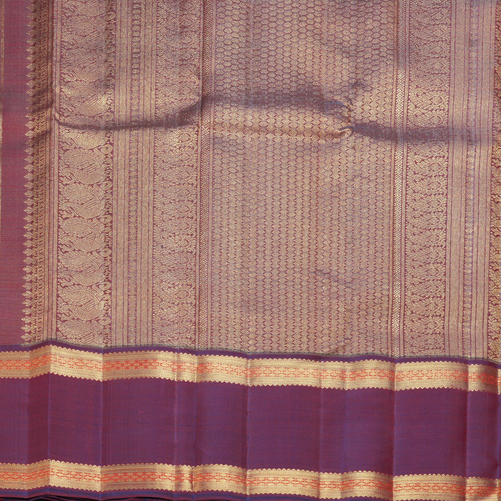 Hayagrivas Handloom Wine Purple Kanjivaram Silk Saree BF157-SBS