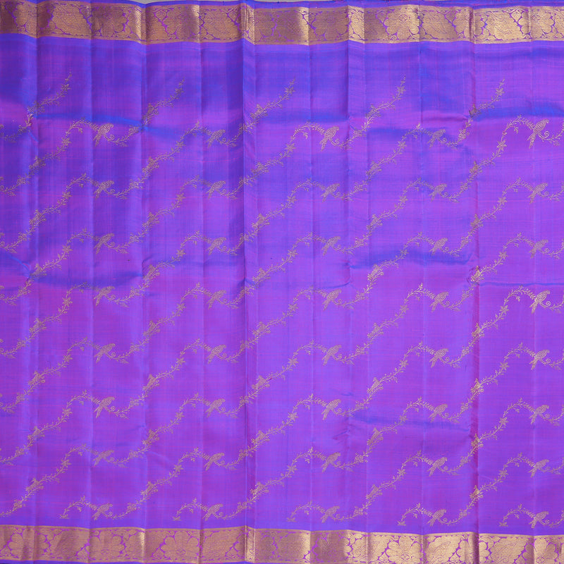 Hayagrivas Handloom Purple Kanjivaram Silk Saree BF159-SBS