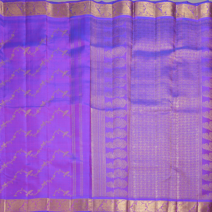 Hayagrivas Handloom Purple Kanjivaram Silk Saree BF159-SBS